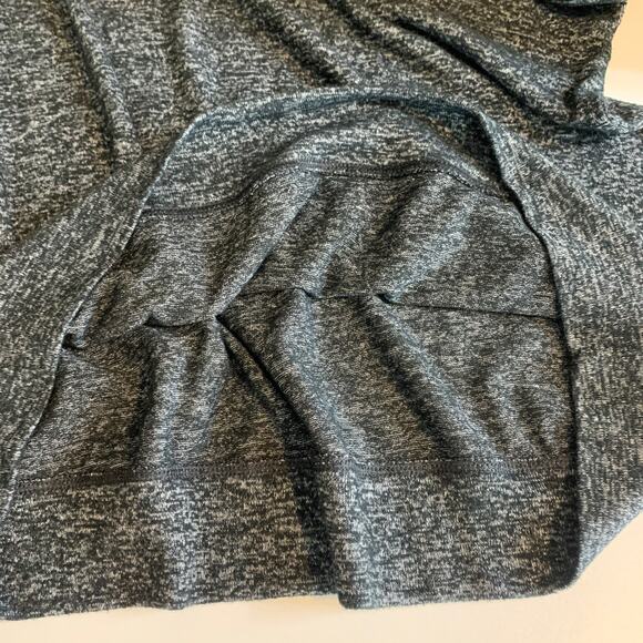 Athleta Top Womens M Medium Black Grey Mindful Dolman Pullover Lightweight Crew - Picture 9 of 13